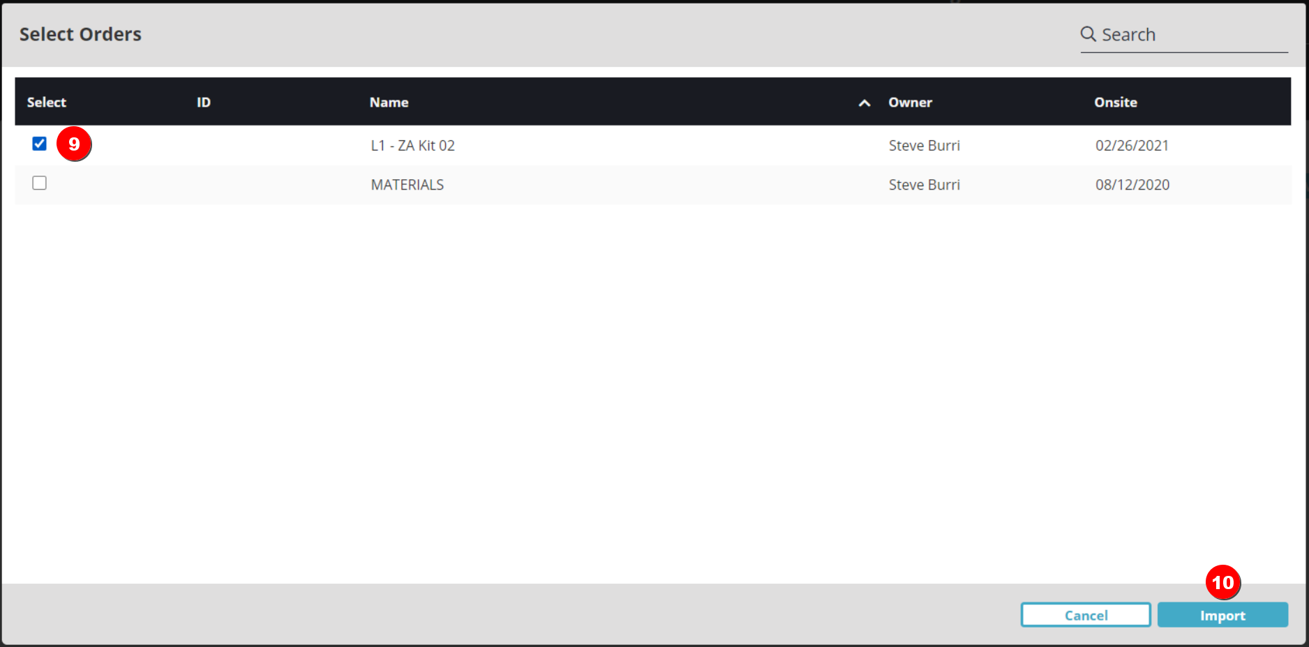 Material Allocation – Manufacton Support